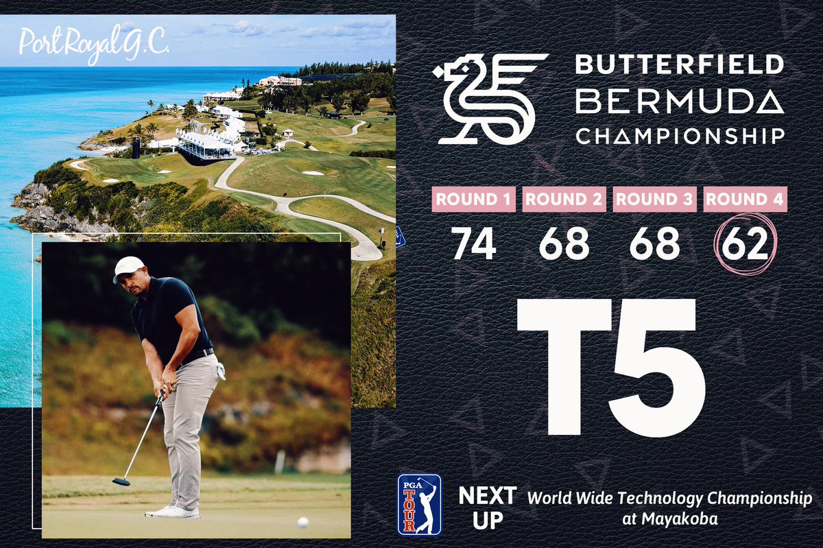 stallingsgolf's tweet photo. • Six over after six holes Thursday…
• Birdied the final hole Friday to make the cut on the number…
• Fought back for a top five finish…
Thanks everyone for the support this week! Thank you to the staff, volunteers and supporters of the @Bermuda_Champ for a great event! https://t.co/wwNgW3G4F7