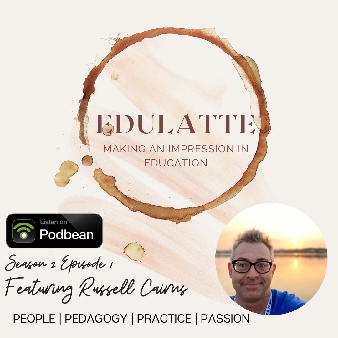 Edulatte1's tweet photo. Episode 1 Season 2 is available now on Podbean. @cairns5_russell speaks about making ICT and DT accessible and real in the classroom. https://t.co/VLhhEoBkgB https://t.co/pQcaPHg4tU