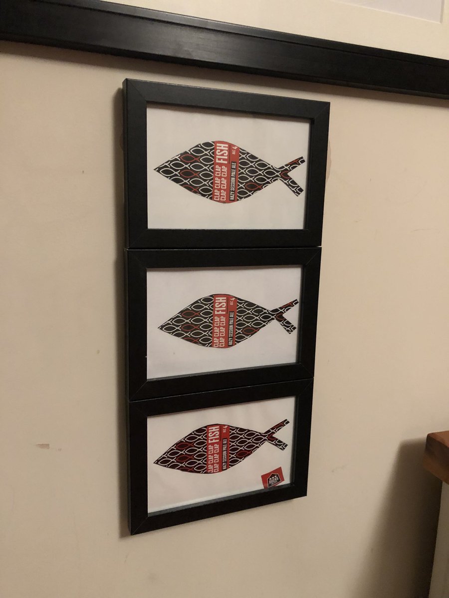 sihodo's tweet photo. @DocksBeers eventually got my lockdown craft project completed. #recycle #threefish #utm #gtfc https://t.co/D4O9lLONrP