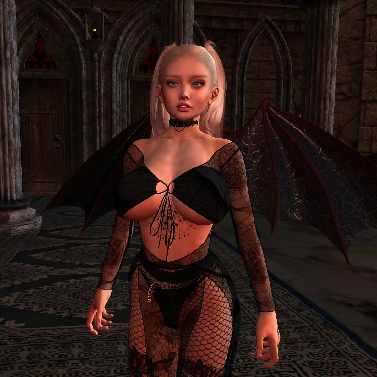 ElsaSun_'s tweet photo. Happy Halloween guys 😈🕸️🕷️ #secondlife #sl #imvu https://t.co/wZEN0NARxA