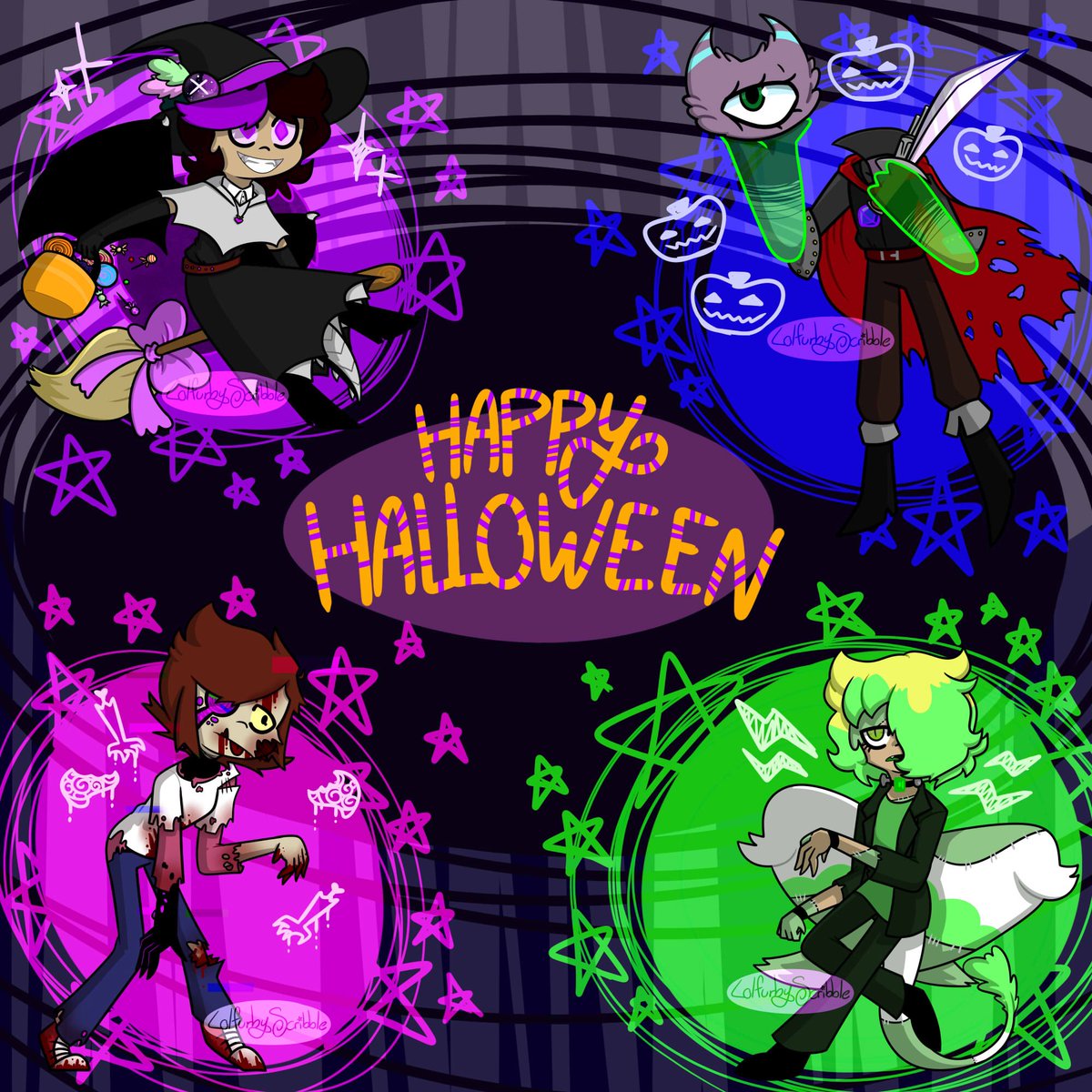 lolfurbyscrible's tweet photo. Happy Halloween!!! My favourite holiday!
#themagiceffect #ocs #Halloween #halloween2021 #art #digitalart #lolfurbyscribble https://t.co/TJF6KR1GaJ