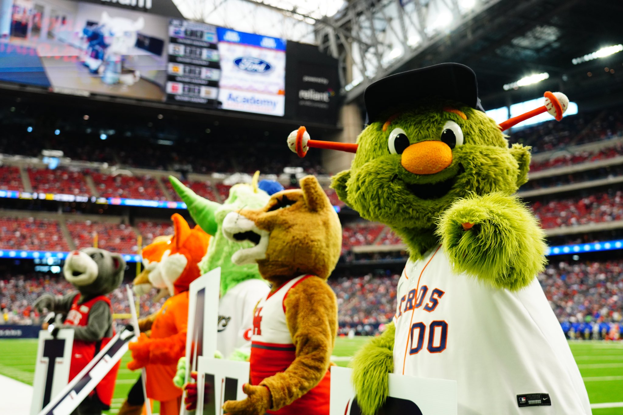 Houston Astros Orbit Halloween Mascot Costumes with No Shirt