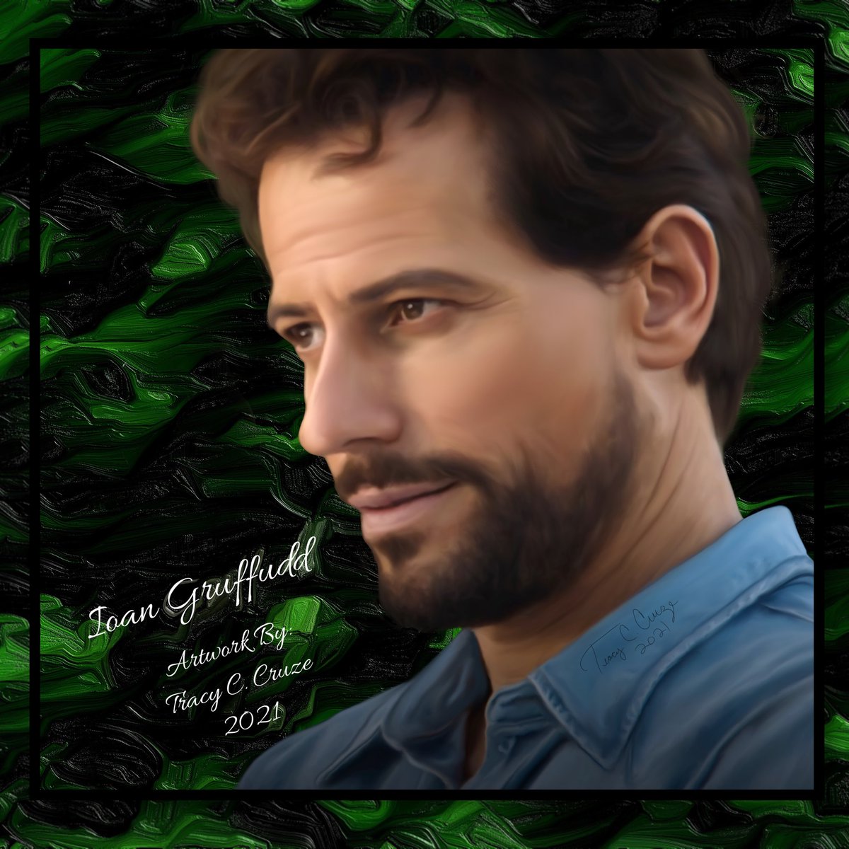Only1Tracy's tweet photo. #digital #painting of @ioangruffudd - I’m going to finish some older projects before starting anything new to be sure the glitch is gone. #paintings #digitalart #artwork #harrowonhulu #danielharrow #ioangruffudd  #digitaldrawing #digitalpainting #procreate #procreateart https://t.co/XiOjvZWVqf