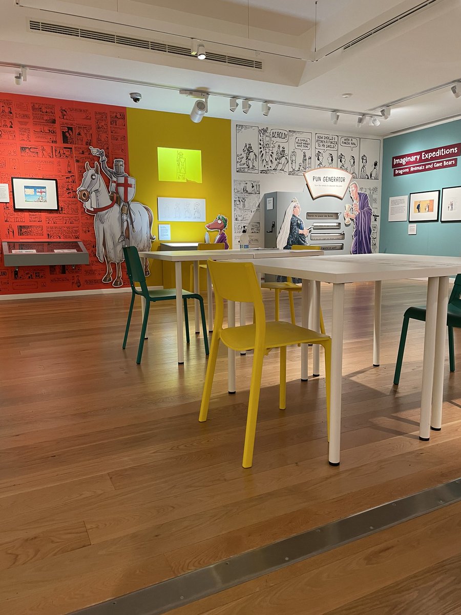 PaineNatasha's tweet photo. So pleased I managed to catch the incredible #exhibition at @SomersetMuseum The world of Martin Brown #illustrator of #HorribleHistories 🧡
#museum #museumgeek #museumlife #museumofsomerset #Somerset #taunton #history #illustration https://t.co/PTWNYpQYb1