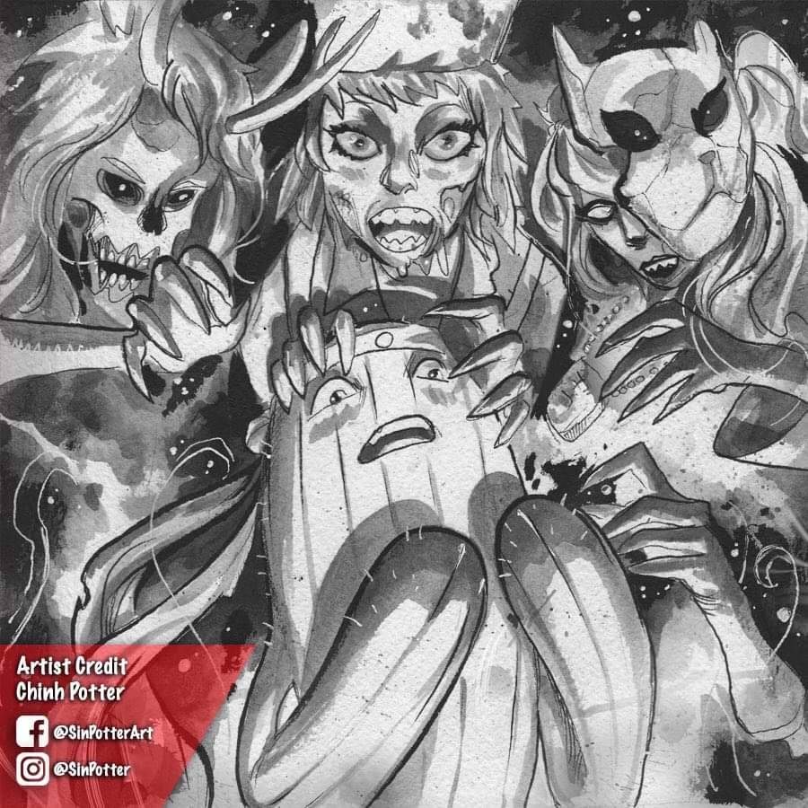 Happy Halloween from Monkey Paw Entertainment!

We hope that your night is full of frights and friends!

Be fun, have safe. 

Art by Chinh Potter