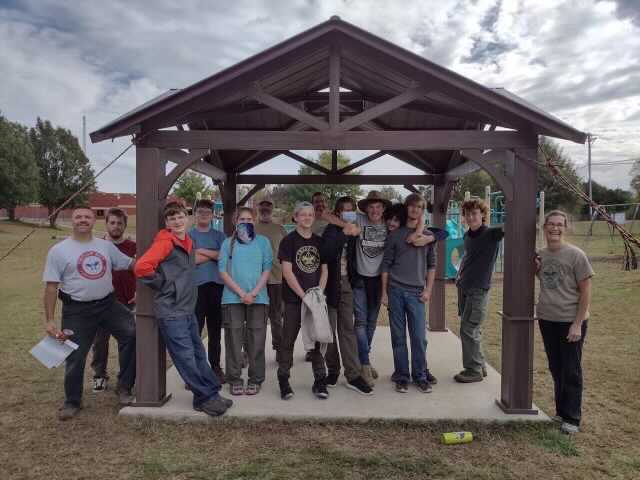 Thanks so much to Freddy Simon, his mother, and the Scouts for building a BEAUTIFUL Gazebo for SLES!! This is a long overdue project that is SURE to be enjoyed by MANY Families, students, and staff for MANY YEARS to come!! Join me in thanking Freddy and his TEAM!!!