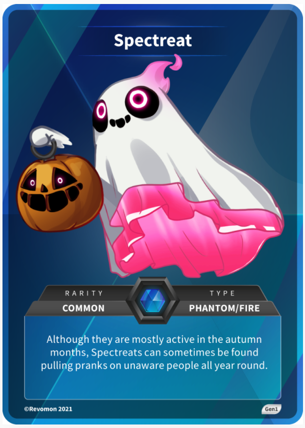 dond_iv's tweet photo. Managed to snag the best Spectreat of the only 100 that will ever exist in @RevomonVR from the @refinableapp. Can't wait to battle with this guy!

#Revomon 
#NFTs
#Metaverse 
#RefinaBOO https://t.co/rBYAFGmmhF