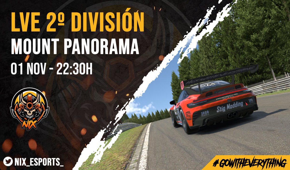nixesports_es's tweet image. Un Lunes bueno como el de mañana solo se podía mejorar de una manera, con una carrera para acabar el puente de la mejor manera 👊🏼

Sigue nuestra 5° carrera en la LVE de la @DriversparadeCb mañana a partir de las 22:30h en directo 🔥

#iRacing #GoWithEverything 🧡🖤