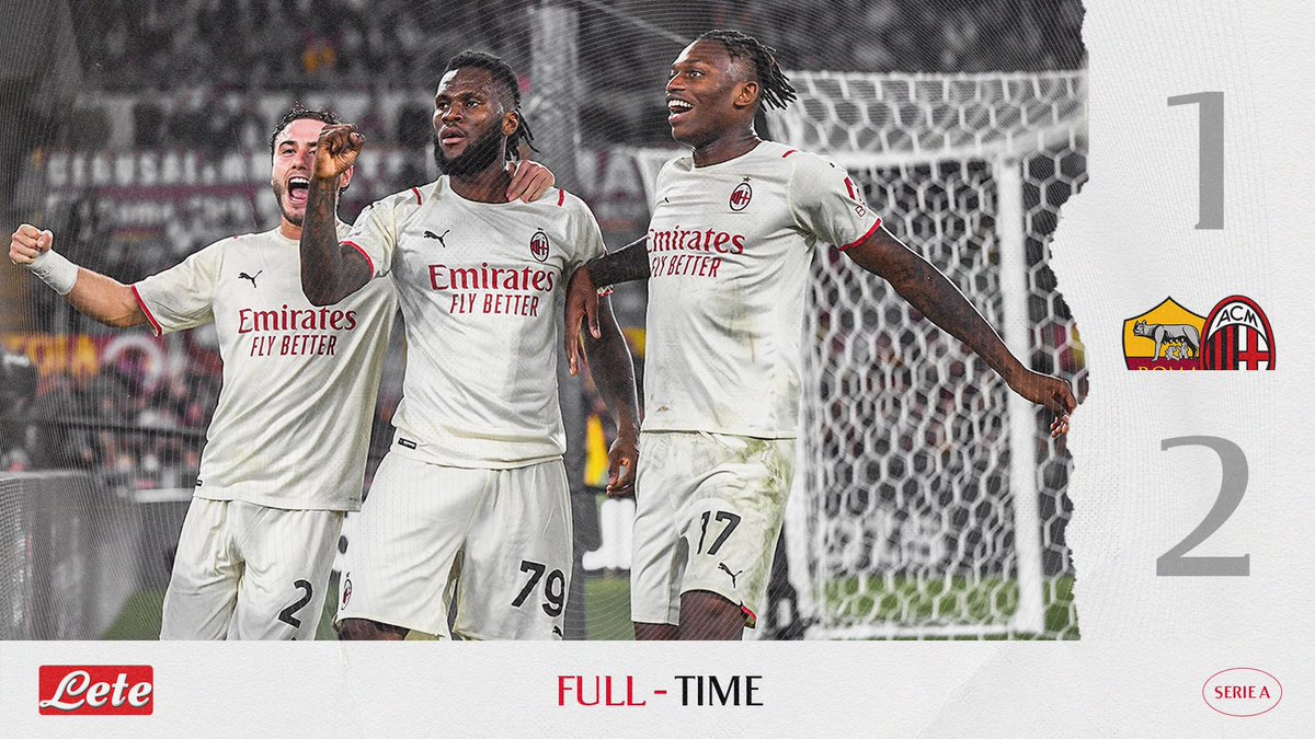 A Rossoneri triumph in the capital ❤️🖤

Vittoria pesantissima all'Olimpico ❤️🖤

<a href="/Acqua_Lete/">Acqua Lete</a> #SempreMilan #RomaMilan