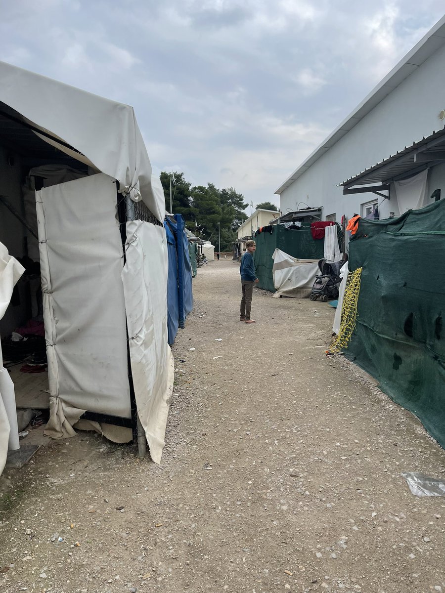 Mohammad is 12 years old, living with his family, he lost his father in Syria. 
They came to #RitsonaCamp after getting four rejections in Lesvos, says his mother.
They receive no medical assessment, food or clothes, without having documents.
 #ChangeSystemEu #LNOB #CampStrike