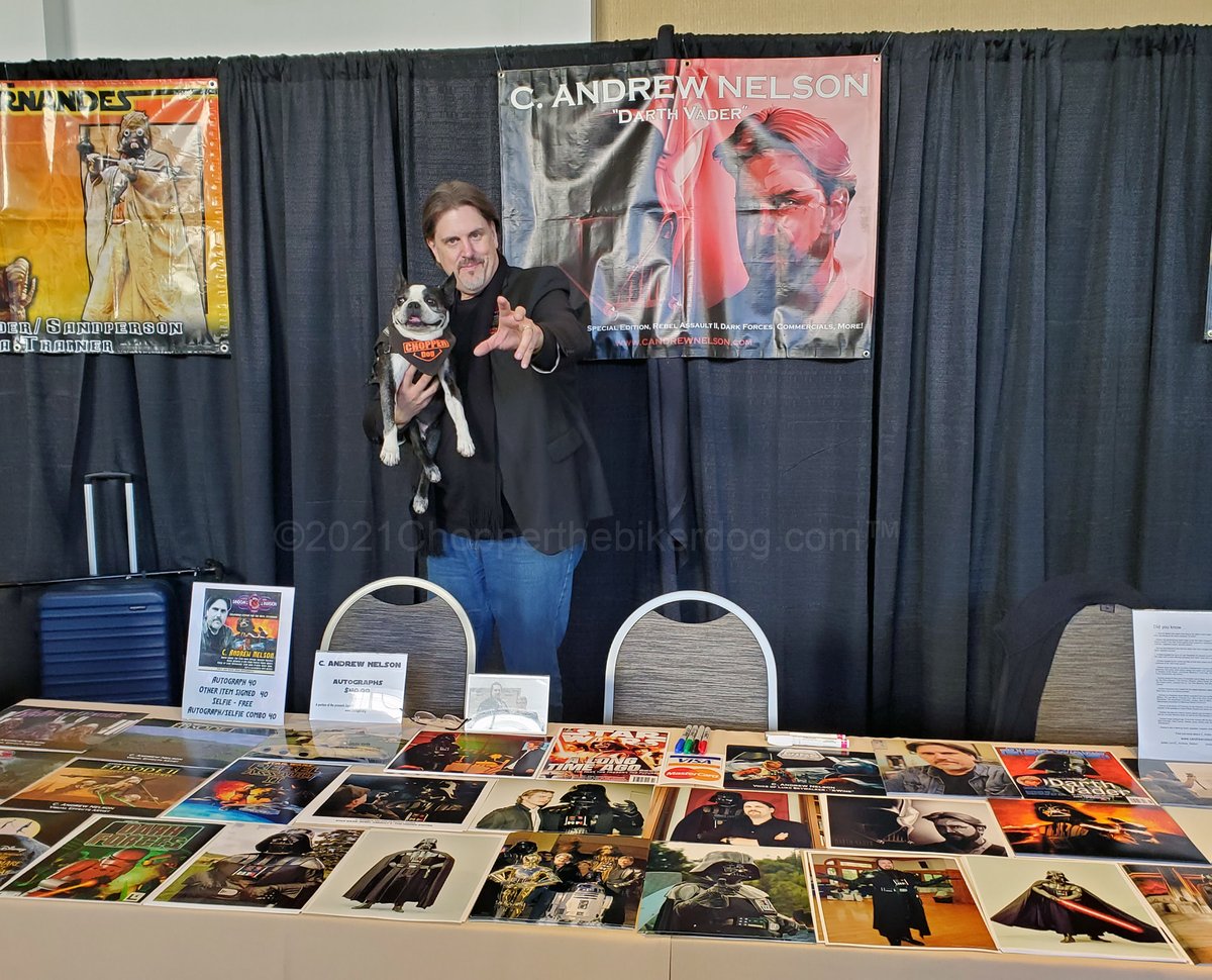 It was an pleasure meeting <a href="/C_Andrew_Nelson/">C. Andrew Nelson</a>! Thank you very much 4 taking the time &amp; posing w/me 4 these photos. "Andrew is probably best known 4 having played the character of #DarthVader in the Special Edition re-release of the original #StarWars trilogy" <a href="/FandomInvasion/">Fandom Invasion</a>