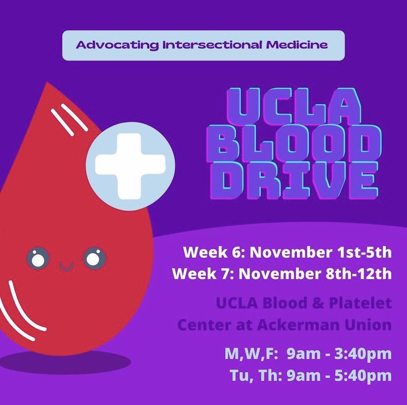 Come out to our blood drive over the next two weeks!