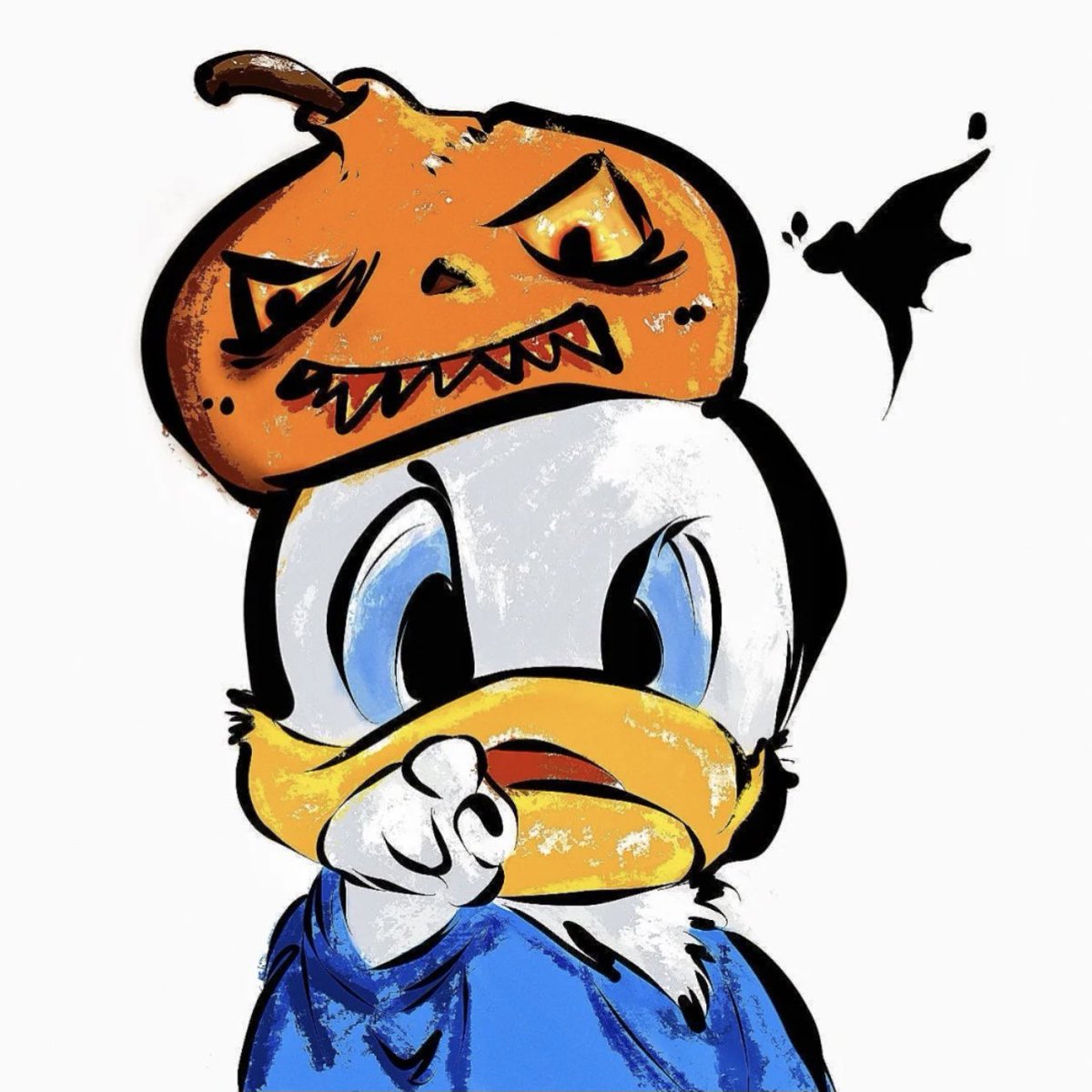 Liyuisme's tweet photo. 🎃Happy Halloween🎃
Donald Duck Halloween portrait
#DonaldDuck #Portrait #procreate
@CM320Class https://t.co/vxcjX7VD3A