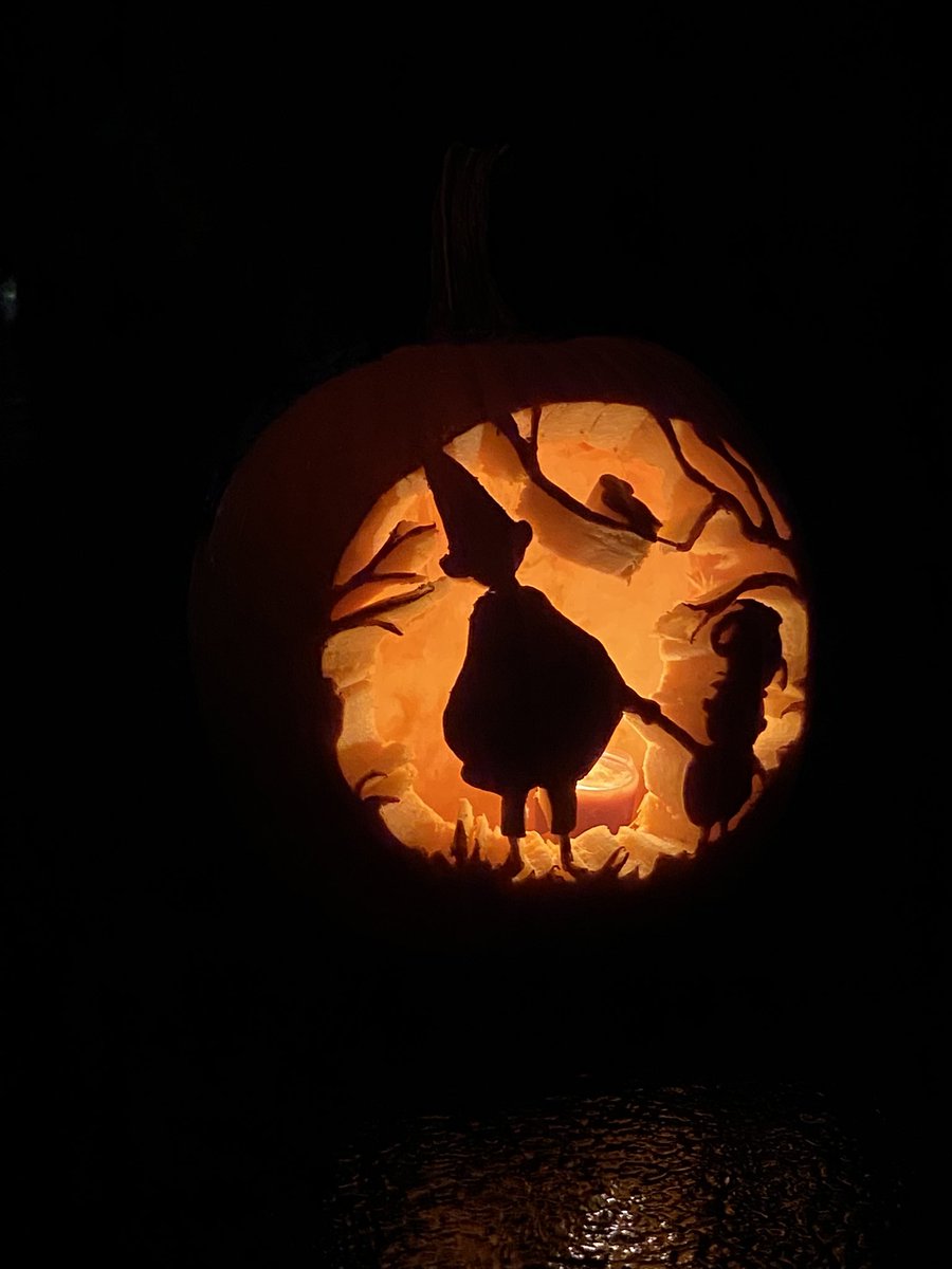 hamsterpocket's tweet photo. look at my over the garden wall pumpkin. that is all thank you https://t.co/GfbmD19KoI