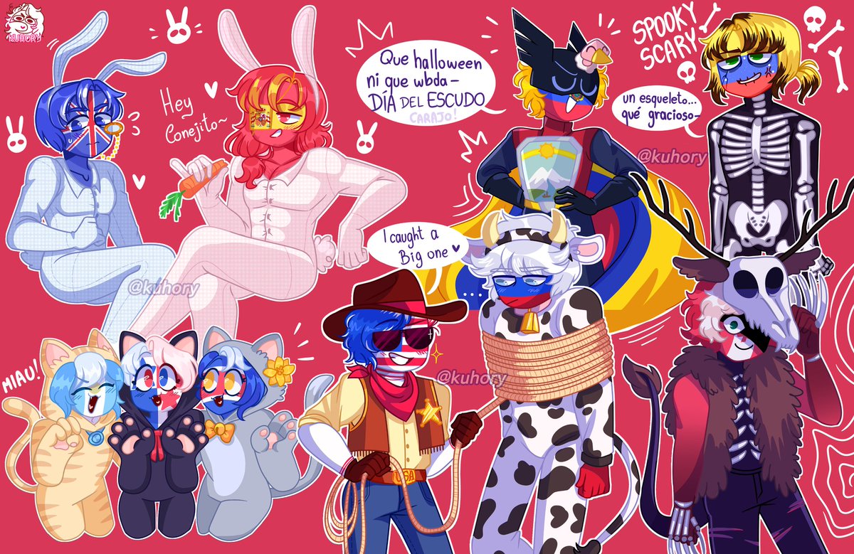 🎄❄️ Prince 🇲🇽🔞 on X: Halloweenie #CountryHumans   / X