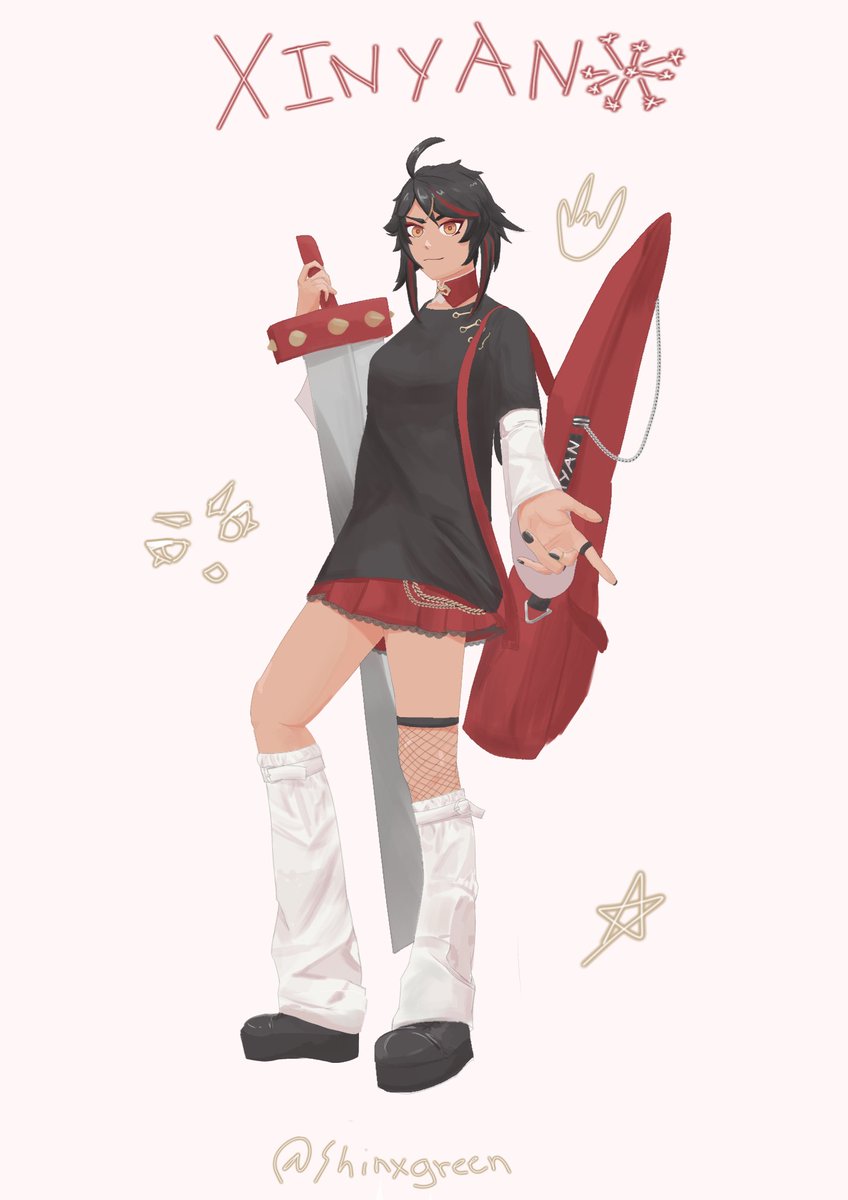 shinxgreen's tweet photo. Rocku daso ♪ヽ(･ˇ∀ˇ･ゞ)
.
.
.
.
#GenshinImpact #xinyan #pyro #fanart #genshinimpactfanart #anime #digitaldrawing https://t.co/U3nZlOaWns