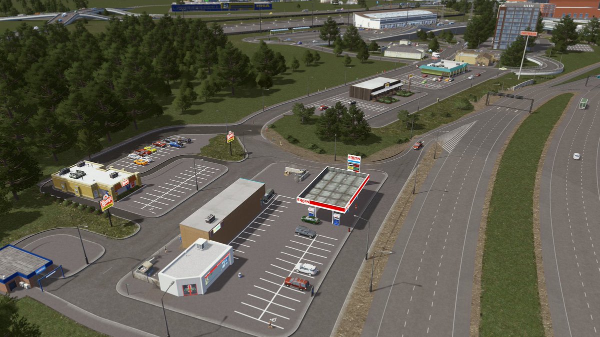 A little rest area on the way out of River Edge by the Executive Airport, the last stop in town.