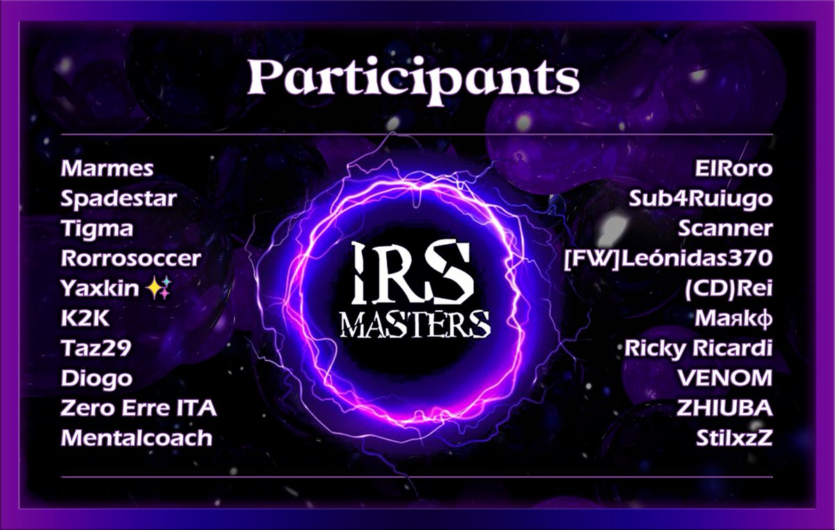 List of players for our 3rd season <a href="/RumbleStars/">Rumble Stars Football ⚽️</a> 

Who will win? 👀
#IRSMasters