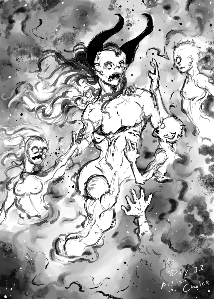 kazmstudios's tweet photo. #imonstercreation Final Day: #ArtistChoice #imc #imc21 #imonstercreation21 #art #artwork #artist #horror #HorrorArt #demonic #darkart #darkfantasy #HappyHalloween2021 #digitalpainting #digitalart #digitalartist #drawing #ArtistOnTwitter #artontwitter HAPPY HALLOWEEN!!! https://t.co/gAUXE5ZAf7