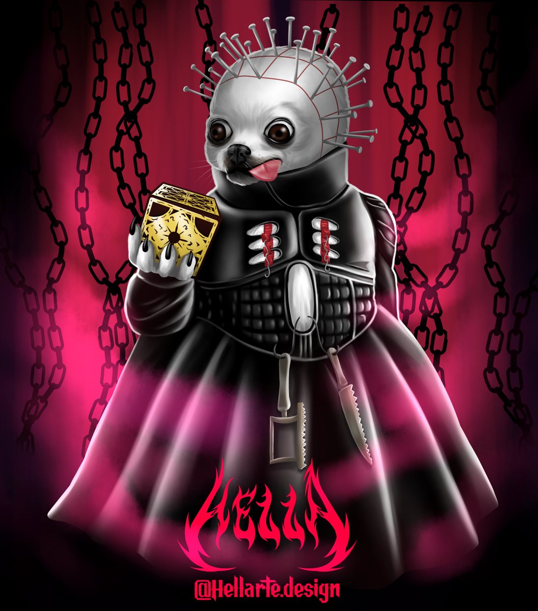 SoberanaHella's tweet photo. "Woof woof! Venha conhecer o caminho do prazer pela dor... e pela fofura!"
.
#digitaldraw #art #digitalart #digitalartwork #illustration #digitalillustration #hellraiserfanart #hellraiser #pinhead #macabreart #horrorart #cenobite #cenobites #hellraisermovie #pinheadcosplay https://t.co/D9zfFroq9z