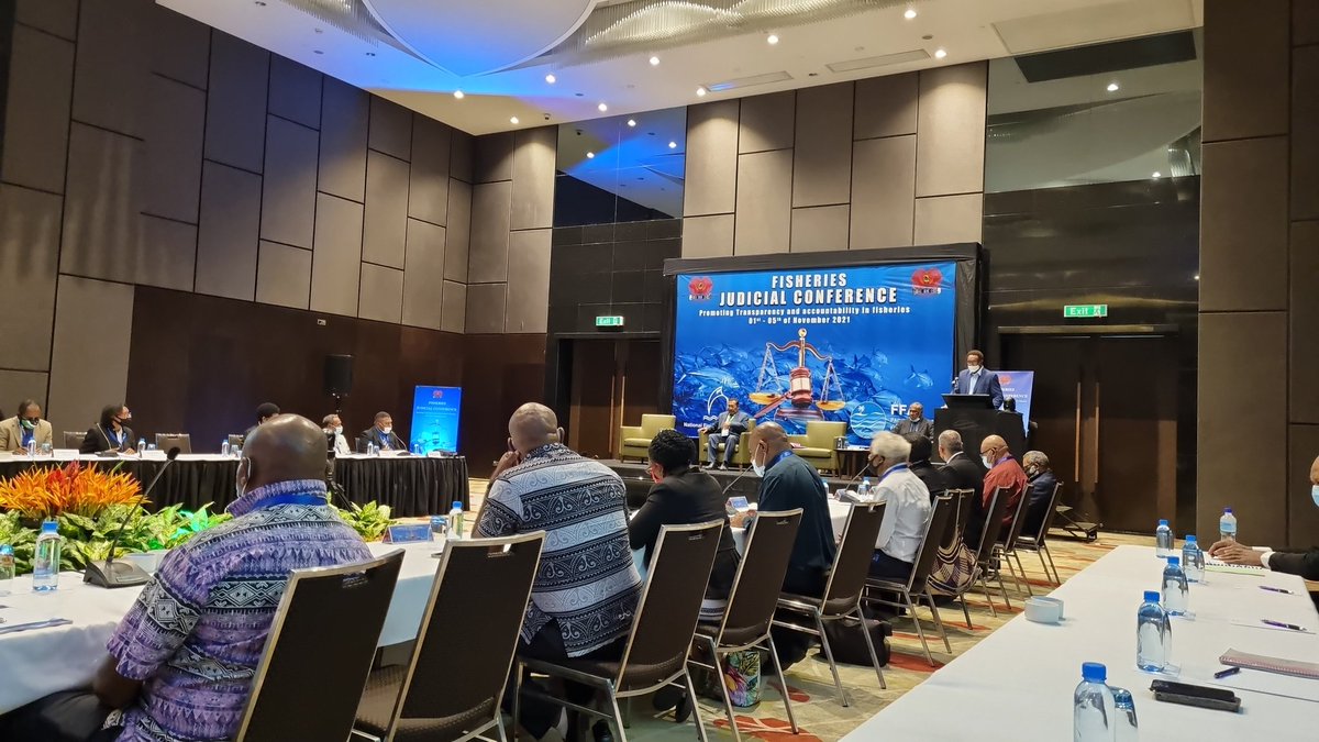 jkariko's tweet photo. Judicial Fisheries Conference hosted by the National Fisheries Authority and the Forum Fisheries Authority. https://t.co/ZoUWpT1JiS