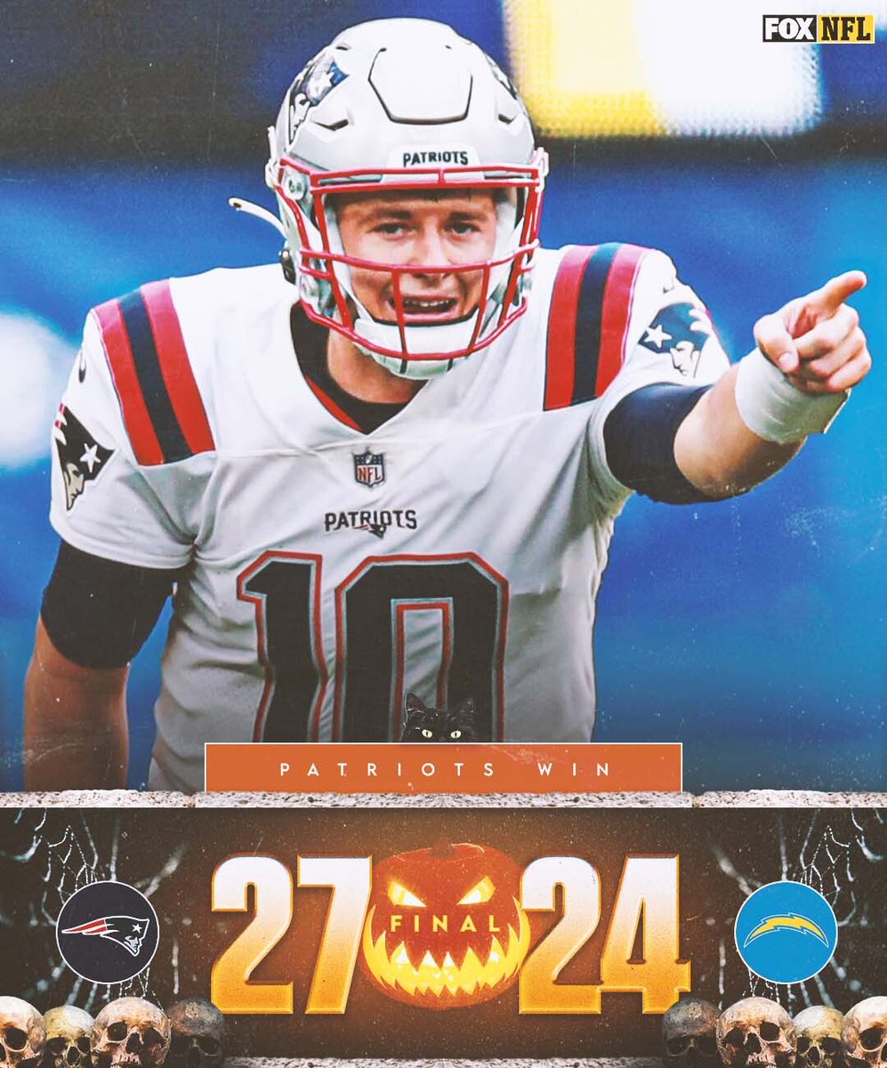 NFLonFOX's tweet photo. For the 7th straight time, the @Patriots take down the Chargers! https://t.co/lQeKZ1pkit