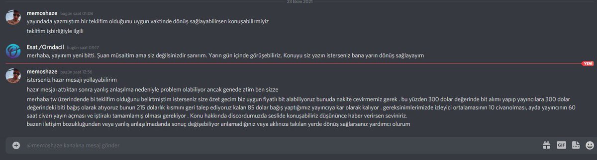 Bana da yazdılar. Başlangıç olarak 85 dolar gelir elde edip, güven verdikten sonra yüzlerce dolar gelir elde etmeyi reddettim. Kimileride zaten e-spordan ordan burdan binlerce dolar kazandığı halde birde bu hırsızlığa girişiyor sonra özür dilerim. Oldu paşam. #temiztwitch