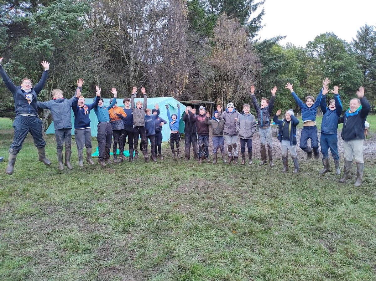 Had such a wonderful visit to 1st Musselburgh Scout camp this weekend despite the weather and being “soft”underfoot - they were having lots of fun,learned lots about themselves and some newsskills too well done Scouts and leaders you have all been fantastic <a href="/scoutsEL/">East Lothian District Scouts</a> <a href="/sesscouts/">South East Scotland Scouts</a>
