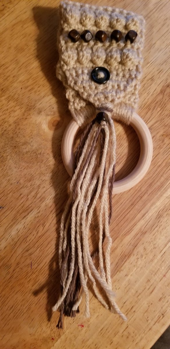 WonderfallC's tweet photo. Can't wait to make more in different colors/beads. The #bohobeadedtowelring will make great #Christmasgift. The pattern's by Tracy Collins you can find her on IG tl.crochet. Look for them to hit our #etsystore soon. https://t.co/K7qcq8HQNh