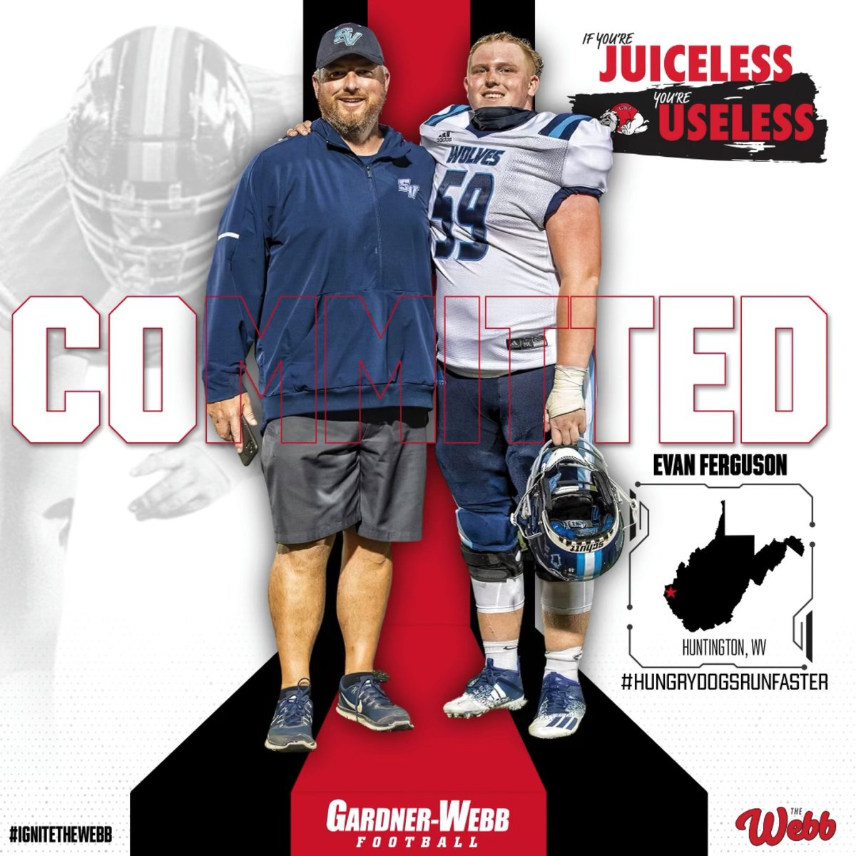 Evan (@evanferguson59) on Twitter photo Excited to announce I will be continuing my academic and athletic career at Gardner-Webb University Go Dawgs! #Come22TheWebb <a href="/jscelfo66/">Coach Joe Scelfo</a> <a href="/CoachTreLamb9/">Tre Lamb</a> <a href="/GWUFootball/">Gardner-Webb Football</a> <a href="/SVwolvesFB/">SVHS Football</a> #AGTG Excited to announce I will be continuing my academic and athletic career at Gardner-Webb University Go Dawgs! #Come22TheWebb <a href="/jscelfo66/">Coach Joe Scelfo</a> <a href="/CoachTreLamb9/">Tre Lamb</a> <a href="/GWUFootball/">Gardner-Webb Football</a> <a href="/SVwolvesFB/">SVHS Football</a> #AGTG