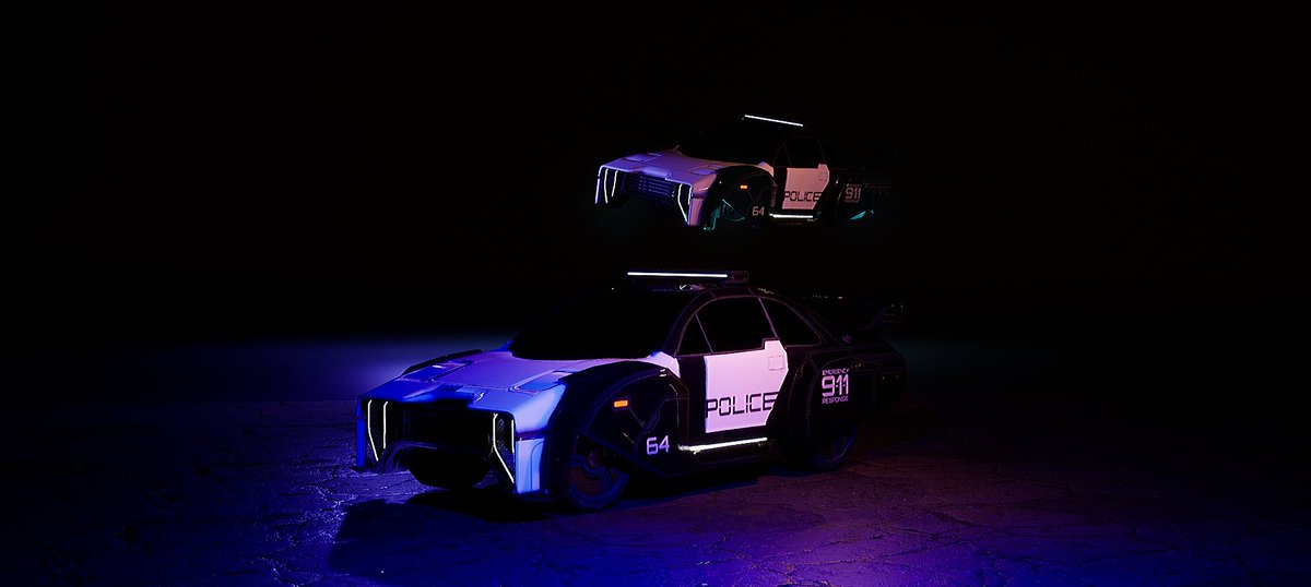 NasNakarus's tweet image. We currently need extra time on the Kickstarter. We've been working super hard on dope physical rewards, new gameplay and trailer. We will give a date when we are ready!
Here's a Police Cruiser that can be stolen by the player if you're brave enough👀
#cyberpunk #Kickstarter