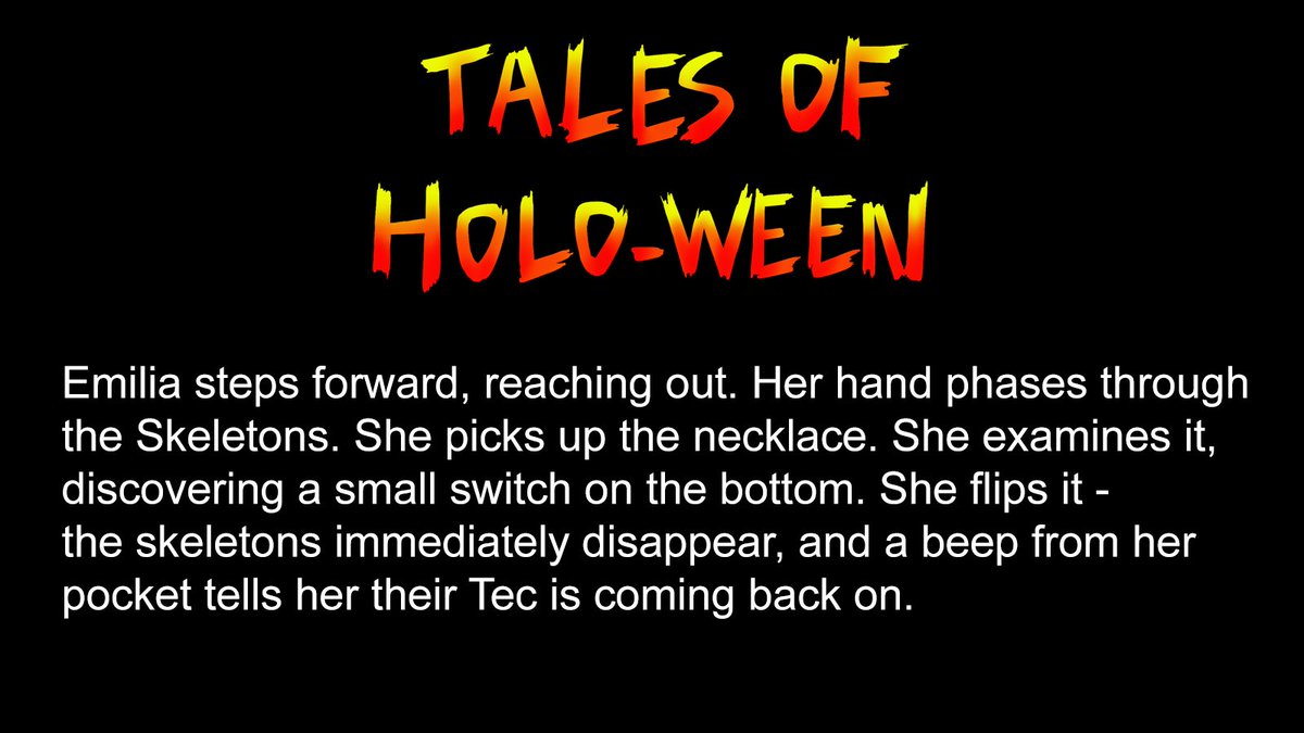 EdenFalling's tweet photo. Option 2, examine the necklace won ! Tales of Holo-Ween Choose Your Own Adventure Final chapter:
https://t.co/QPR733I75m https://t.co/Ym5vgd4xNS