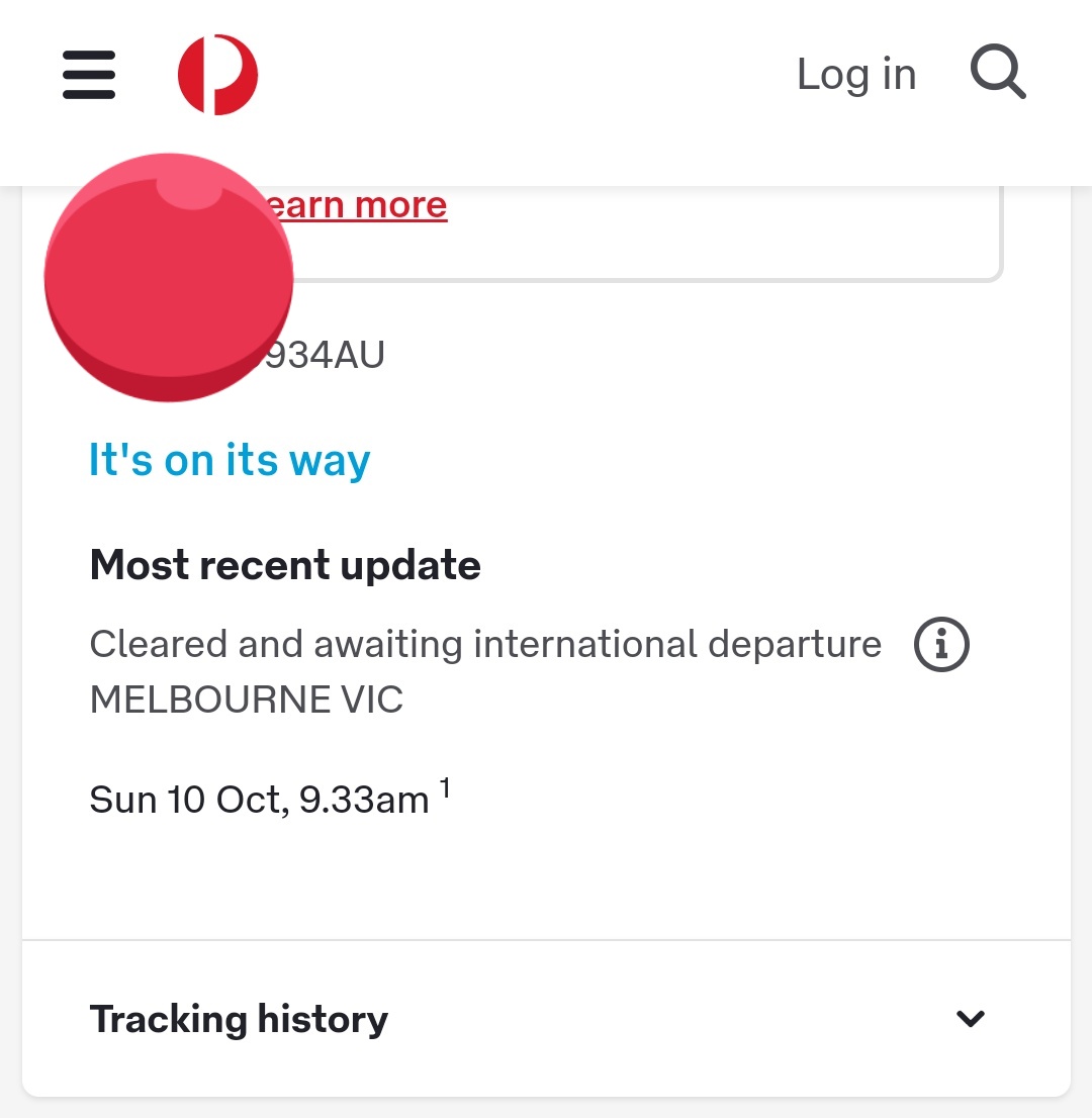 bimba62's tweet photo. @auspost This important international package to India has been sent from #melbourne on 23rd September and this is status for over a month! How do you expect to trust #auspost ever again? https://t.co/DoxxJ4TYFU
