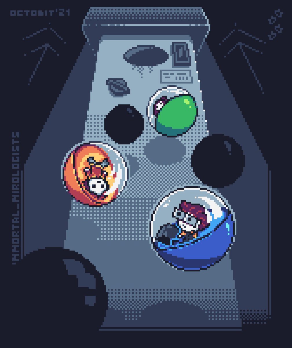 Try to get an Easter Egg in this #ImmortalMirologists gashapon! 🤖

🎃Happy Halloween! 🎃

#pixelart #gashapon #gamedev #indiegamedev #indie #pixelartist #funart #halloween2021