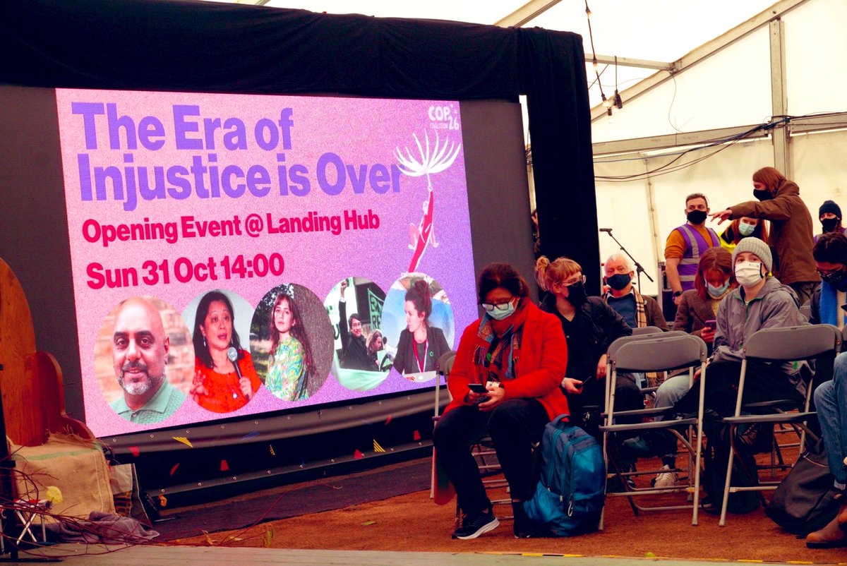 lauren_boritzke's tweet photo. Thank you @COP26_Coalition for an inspiring opening community event for #COP26! Feeling grounded, committed to urgency, and channeling anger at the inequitable systems that have made climate injustice a strategic choice. Let’s hold leaders to account. #DriveAmbition https://t.co/7RwbpH96l4