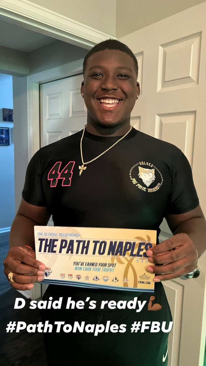 BigDGleason's tweet photo. It’s almost that time…. #ThePathToNaples #FBU #DallasMetro 7thgrade https://t.co/VAGpMgG43j