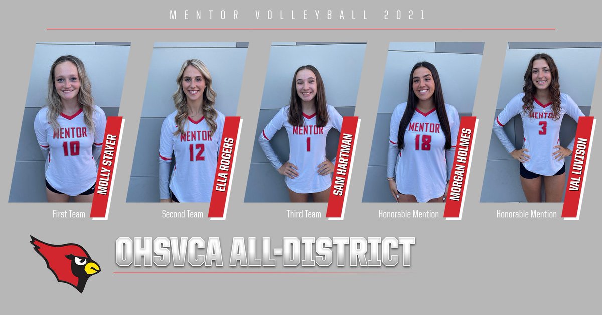 Another big congratulations to these five for being voted All-District! We are so proud of each and every one of you! ♥️