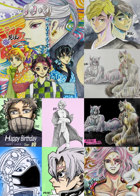 #今月描いた絵を晒そう 
10月もありがとうございました
11月もよろしくお願いします♡

毎回集計してるので自分メモ
表 水彩4 ペン1 デジ3 発掘1
裏 ペン1 漫画2 デジ7
卍 ペン2 漫画1 デジ5
デジタルはリメイク含む
27枚でした 