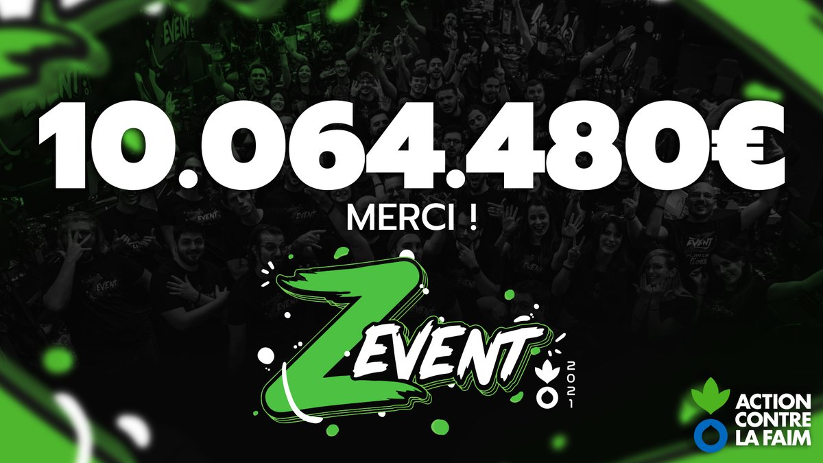 Le #ZEVENT2021 c'est fini ! Merci pour ce weekend de folie et répandez de l'amour partout autour de vous, c'est important💚