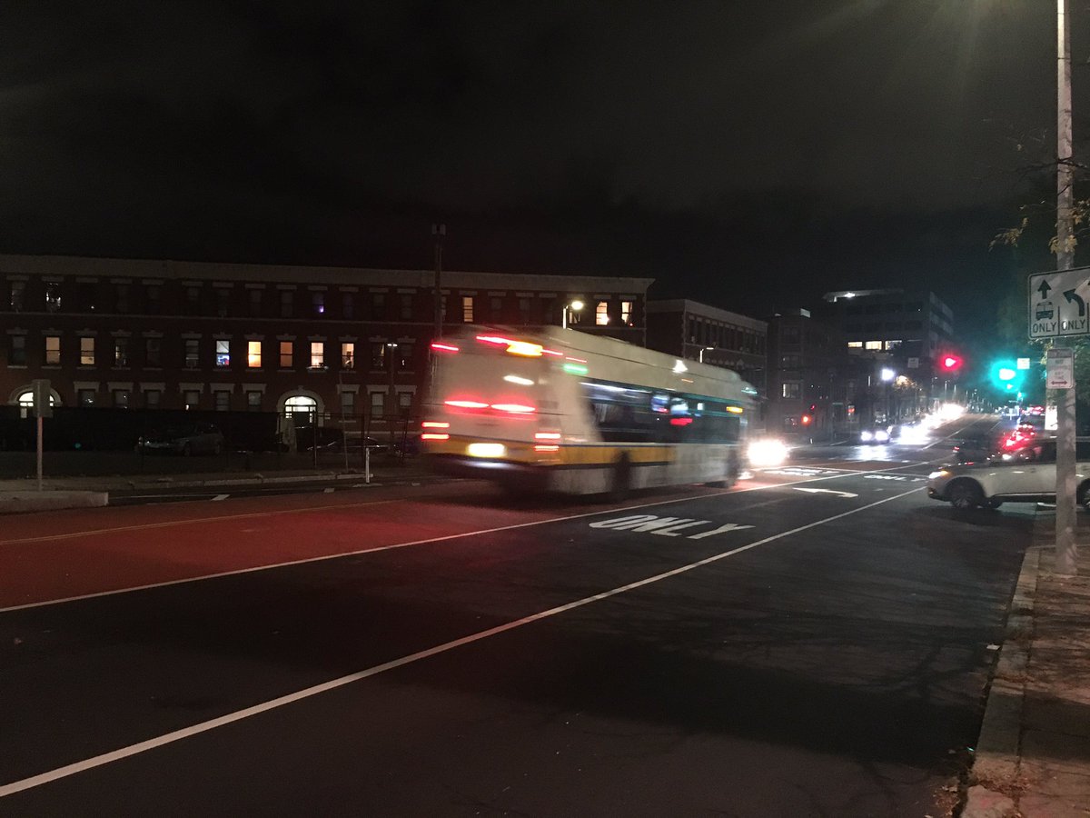 JFabi's tweet photo. You love to see it: The new Columbus Ave bus lanes and stations are open for #MBTA passengers. #TransitPriority https://t.co/tmm8JIIAb9