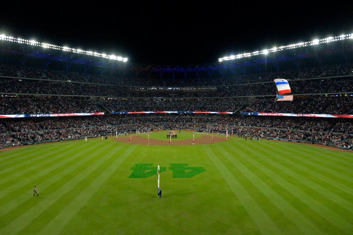 Braves's tweet image. Let's play ball!

#BattleATL | #WorldSeries