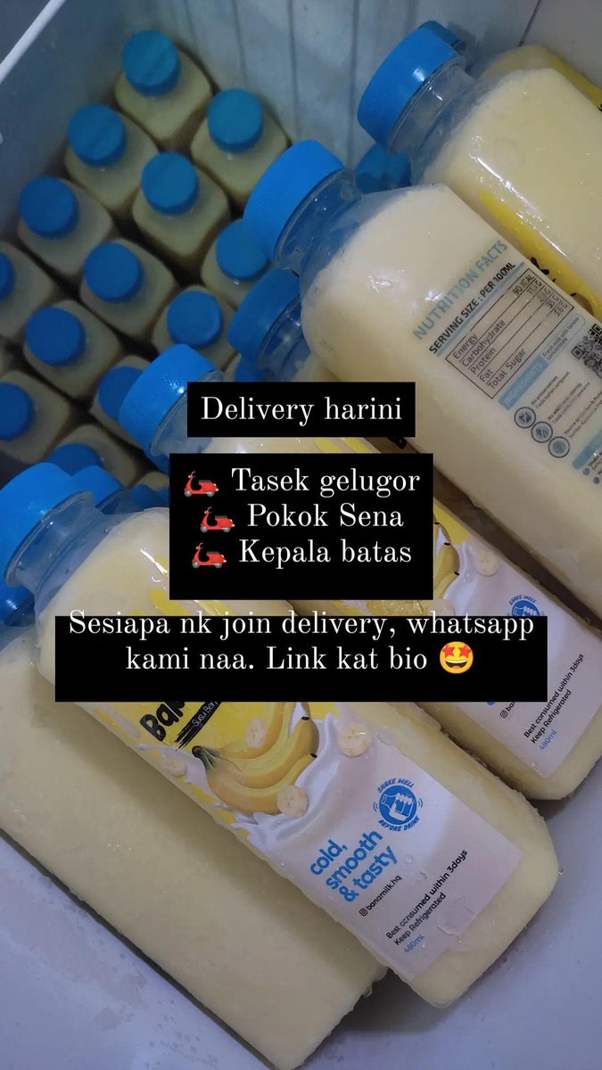 BanamilkP's tweet photo. Promosi banamilk‼️ ready stock 🤩

3 botol RM28
5 botol RM45
Free delivery kepala batas @KitaPalaBataih 

Whatsapp https://t.co/GYhIDvsjjd https://t.co/w35T0BJPZR