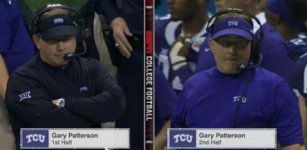RedditCFB's tweet photo. Forget flags half-mast. The true way to honor the Gary Patterson era is to change your shirt immediately. https://t.co/ABKpo0WxGI