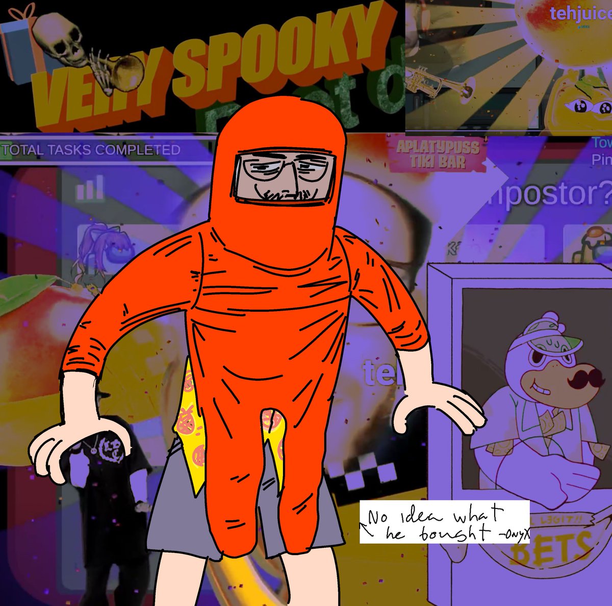 The mongus unfortunate costume events and Jojo