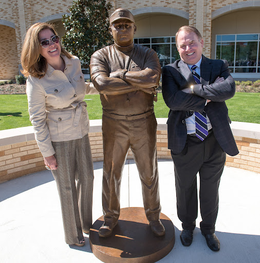 Gary Patterson's importance to <a href="/TCUFootball/">TCU Football</a> and <a href="/TCU/">TCU</a> the institution cannot be overstated. He built the program from nearly nothing. 
How many statues of coaches are sitting outside stadiums? Where the coach was still coaching?
#GoFrogs #GaryPatterson #TCU