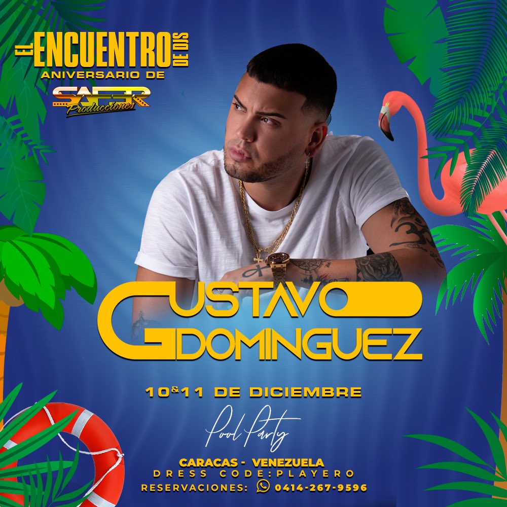 SaferP's tweet photo. 3er Dj confirmado Gustavo Dominguez @Dominguez2203 https://t.co/yrgrJAZWTS