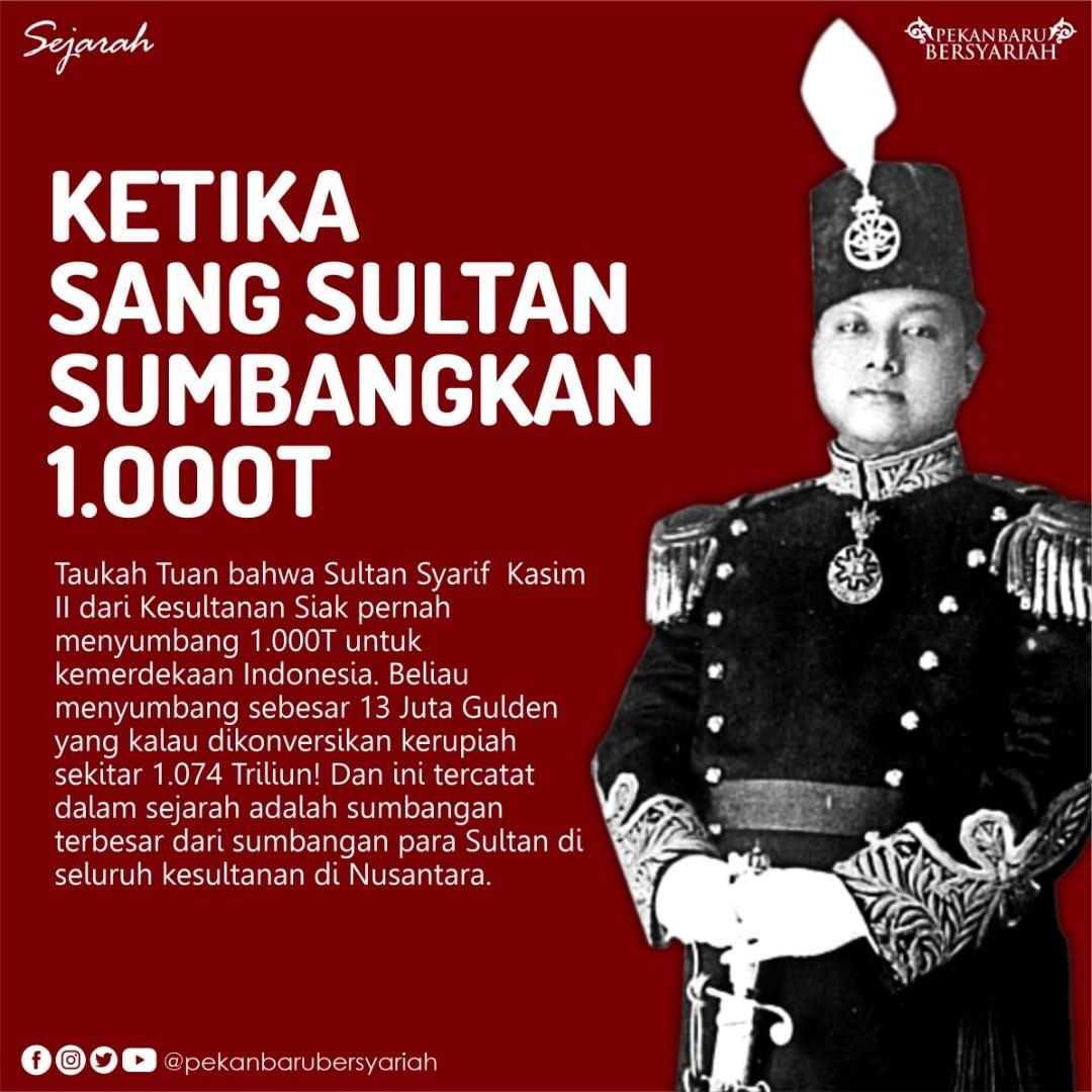 ardiriau1's tweet photo. Ini Sultan Kami Dari Bumi Lancang Kuning/Bumi Melayu, Mana Sultan mu.

Jangan Bicara NKRI Harga Mati Kalau Hanya Memikirkan Diri mu Sendiri, Dan Memiskinkan Rakyat Negeri Ini Dengan Hutang-hutang Yang Makin Meninggi...

#riaumerdeka https://t.co/sQ7Wmcp9nb