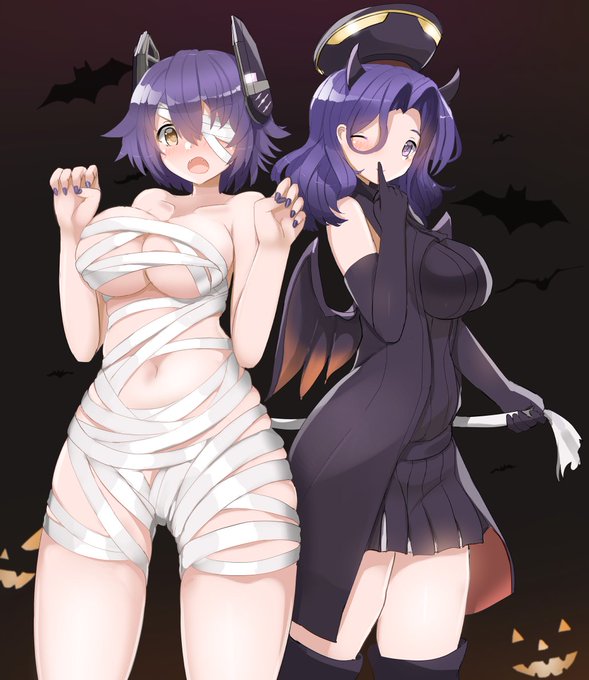 ハロウィンの天龍さんと龍田さん～ 