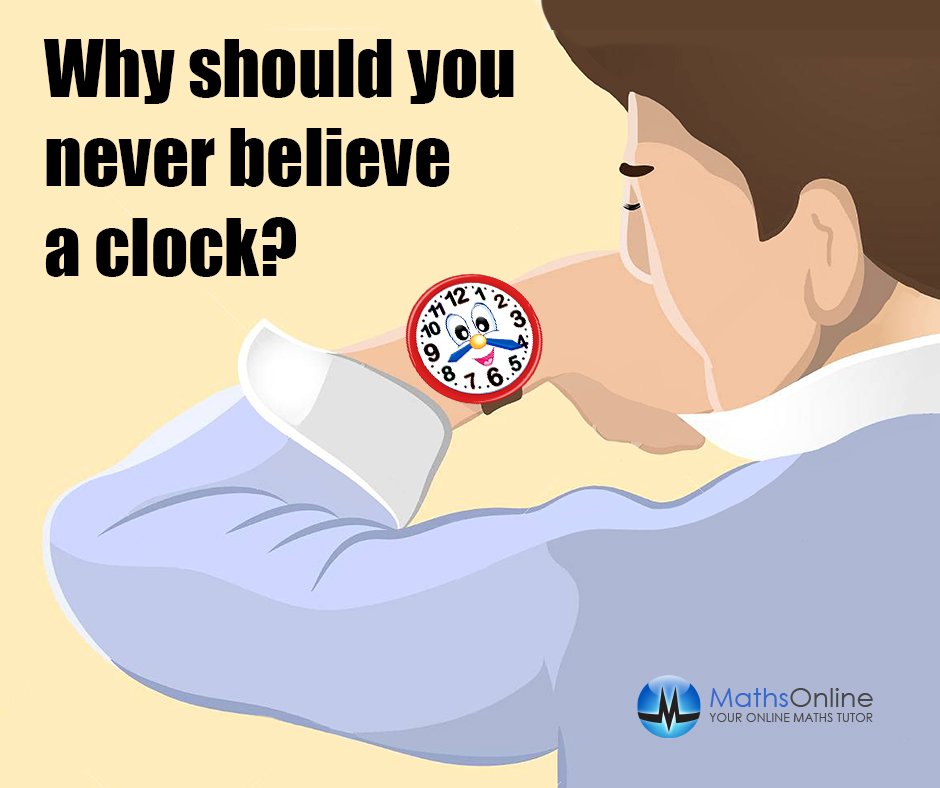 It's usually Second-Hand Information

#maths #mathsjoke #jokes #joke #time #clock