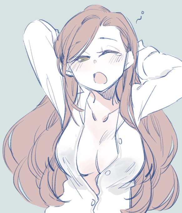 寝起き蜜杞ちゃん😌(胸描きたかっただけ 